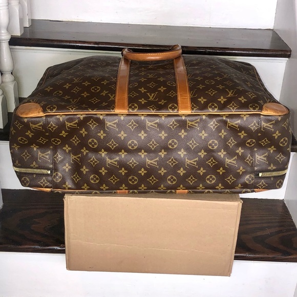 LOUIS VUITTON LV Sirius 55 Monogram Travel Weekend Bag Suitcase with Lock & Key - Picture 6 of 17